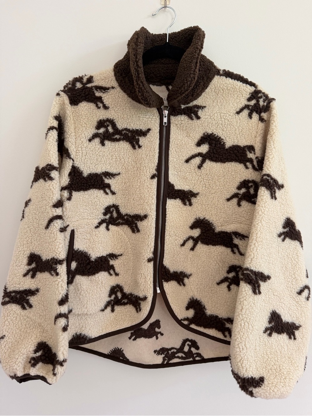 The Great Horse Pattern fleece Jacket